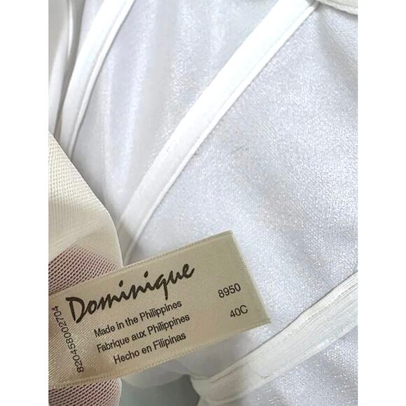 Dominique White Bustier Corset Long Line Bra 40C - Picture 6 of 7